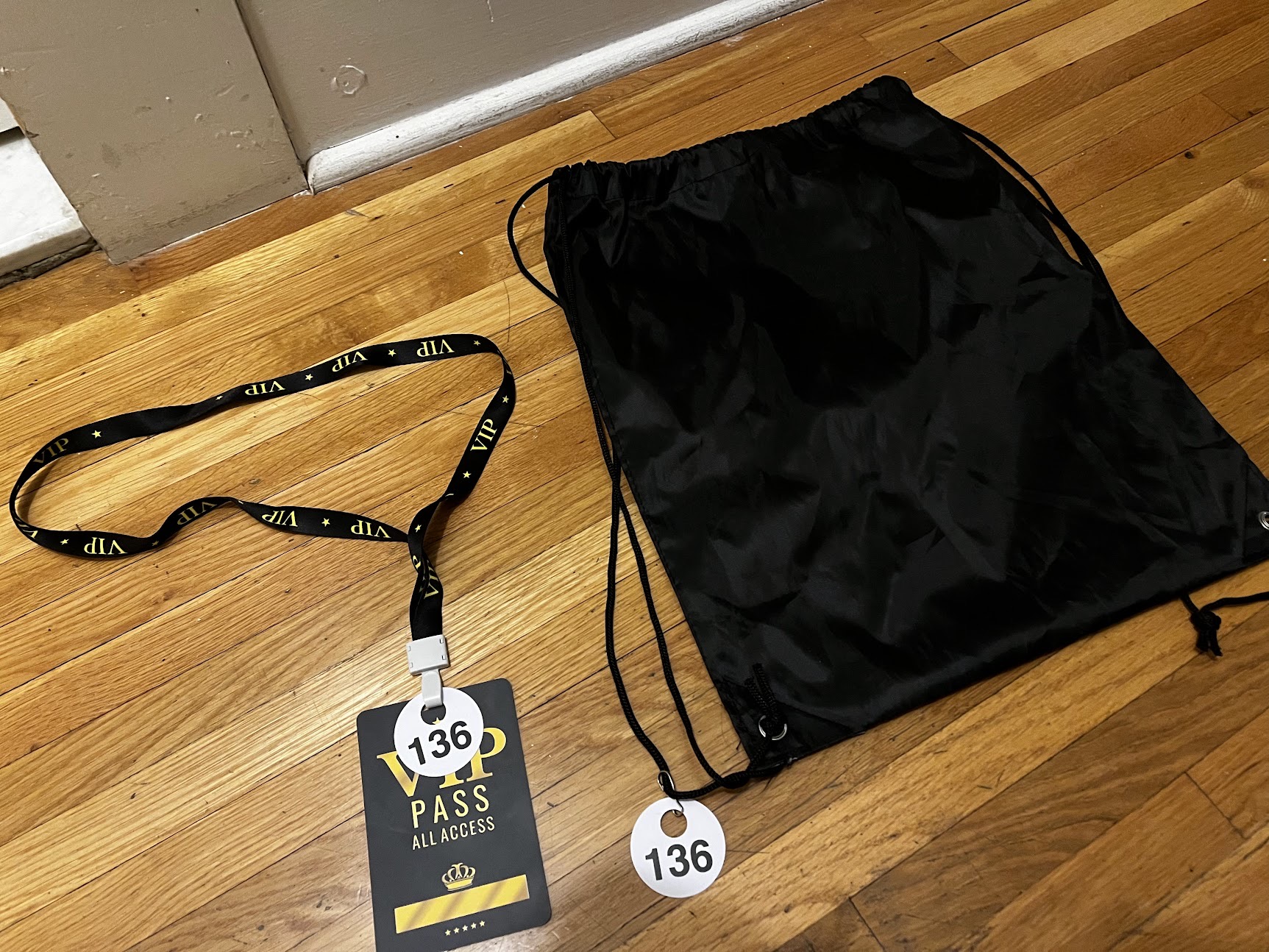 Badge and bag